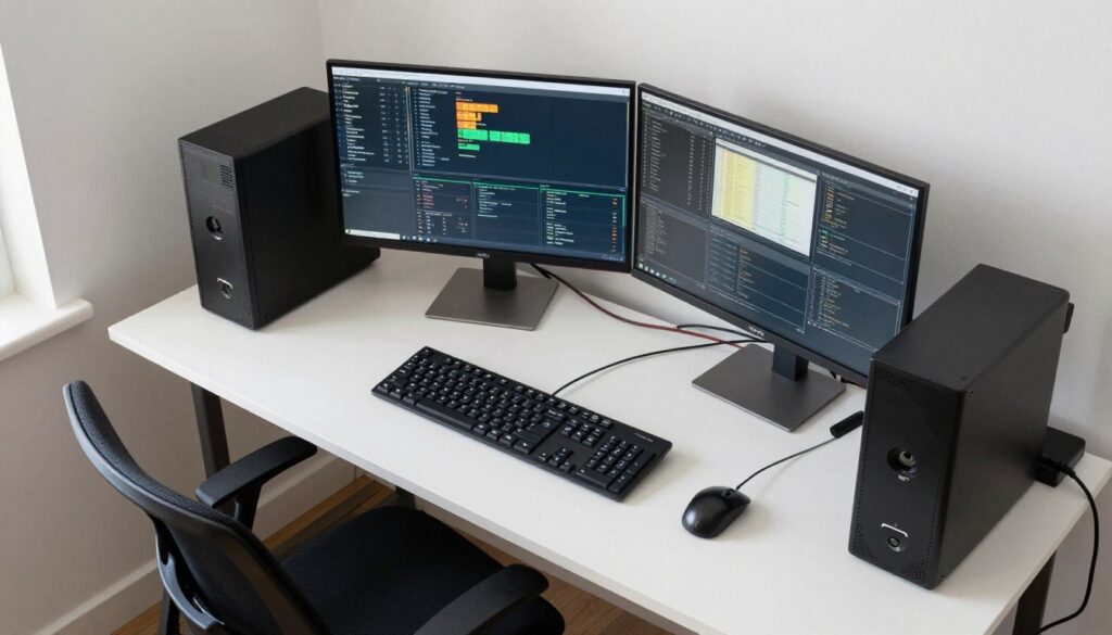 Complete $1,000 day trading desk setup layout