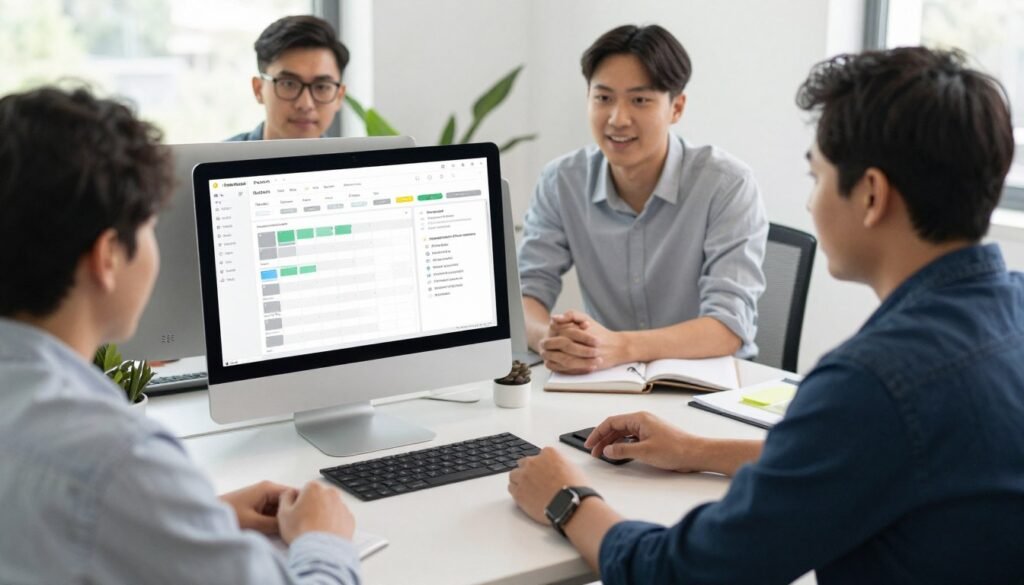 AI content writing business growth dashboard and team planning