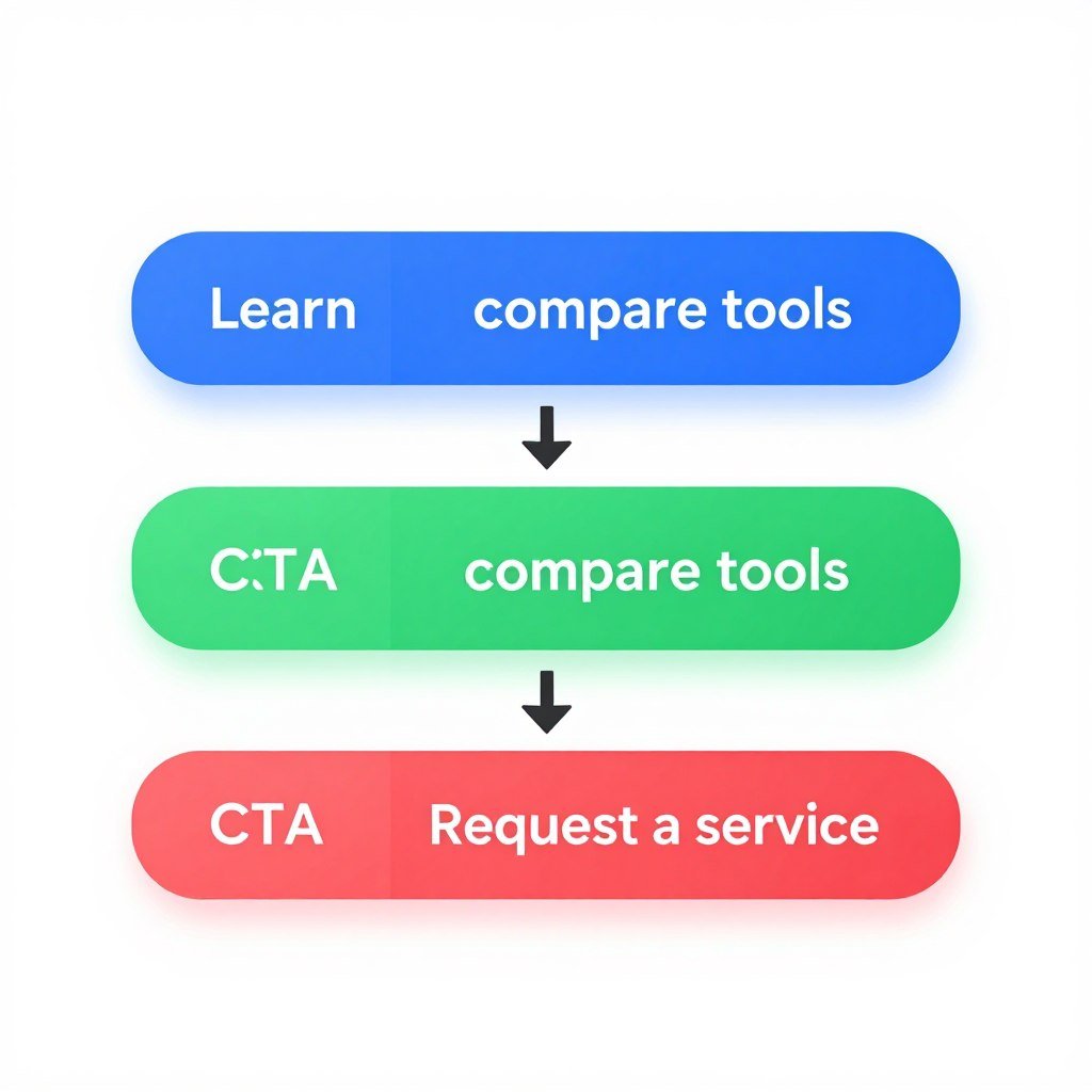 CTA strategy comparison for an AI content writing business article