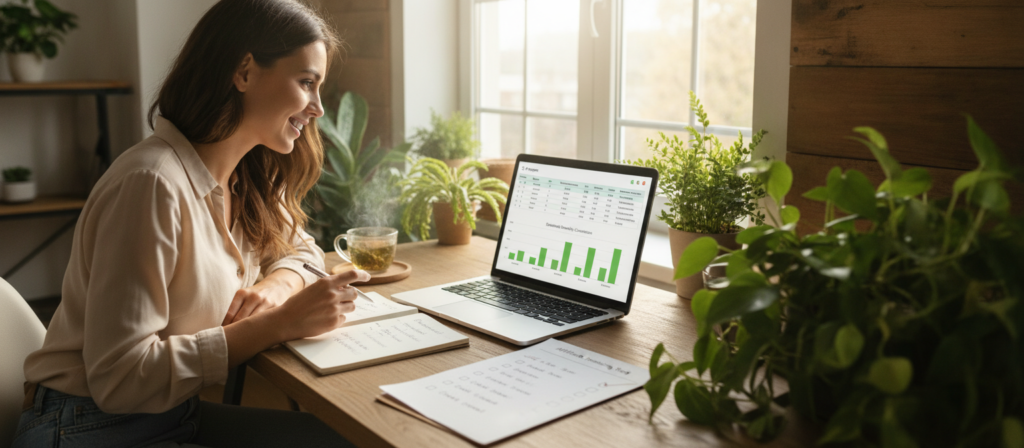Content creator comparing high-ticket software programs that pay monthly