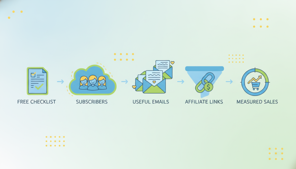 Email vs. Blog: Which Channel Drives More Affiliate Sales? email funnel illustration