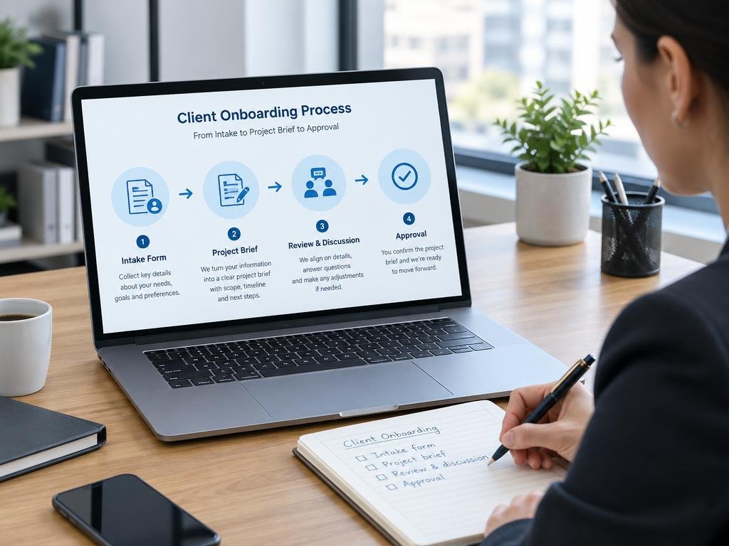 client onboarding questionnaire connected to the onboarding process