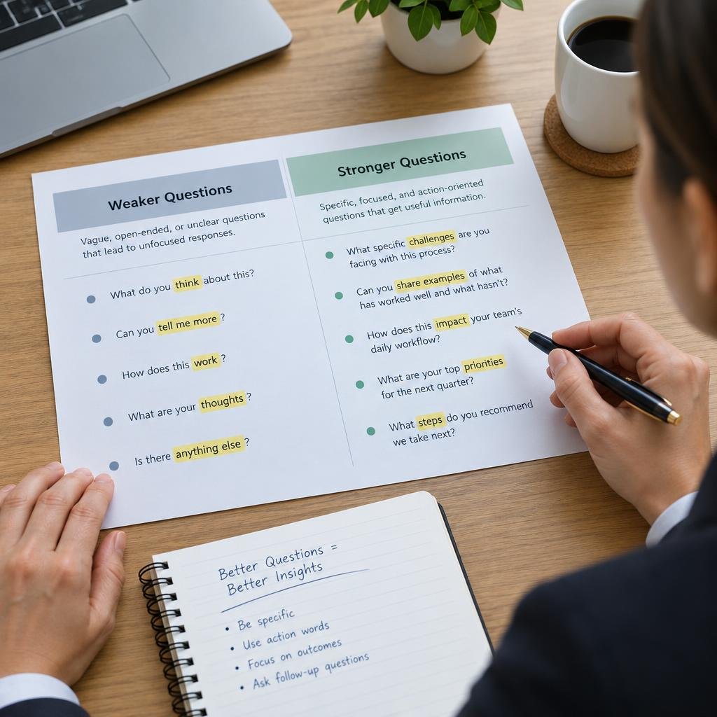 strong and weak client onboarding questionnaire questions comparison